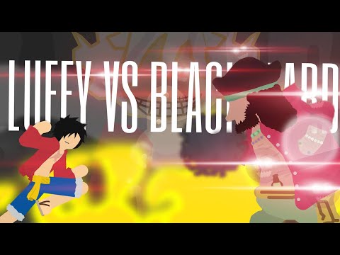 Luffy vs black beard | 4K | 1080p | Stick nodes animation | One Piece Fan animation