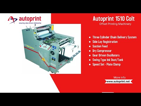 Autoprint 1510 5k colt offset printing machine