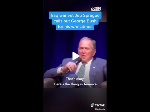 George Bush says it’s okay to call him out in public. Thanks, George. We will!