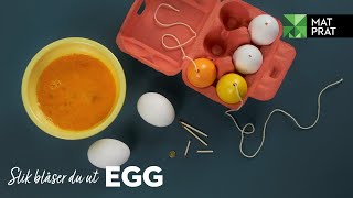 Hvordan blåse ut egg