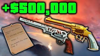 How To Unlock The Secret Golden Revolver & Navy Revolver + $500,000 - GTA ONLINE Treasure Hunt