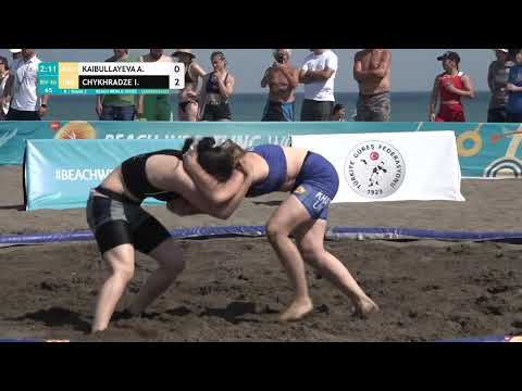 Round 2 Women's BW - 60 kg: A. KAIBULLAYEVA (KAZ) v. I. CHYKHRADZE (UKR)