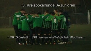 preview picture of video '3.Pokalrunde: VFR Grünstadt : Weisenheim-/Fußgönnheim/Ruchheim 20.11.2012 A-Junioren'