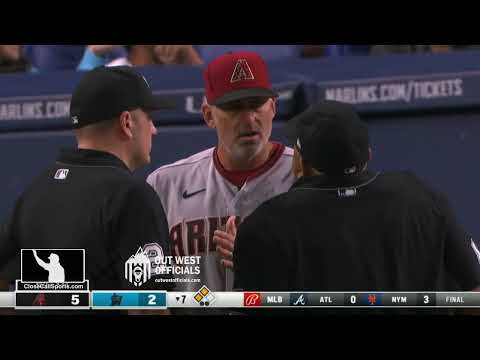 Ejection 023 - Umpire Ryan Wills' Inadvertent Foul Point on Fair Ball Riles Arizona's Torey Lovullo