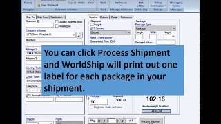 UPS WorldShip - Hundredweight (CWT) shipment processing