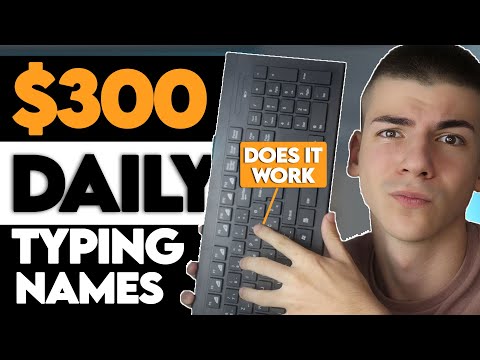 I Tried: Earn $300 by Typing Names Online! (Make Money Online | Available Worldwide)