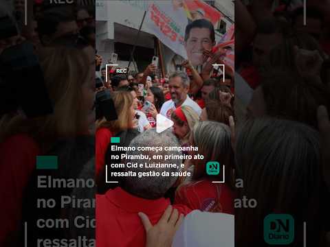 Elmano começa campanha no Pirambu, em primeiro ato com Cid e Luizianne, e ressalta gestão da saúde