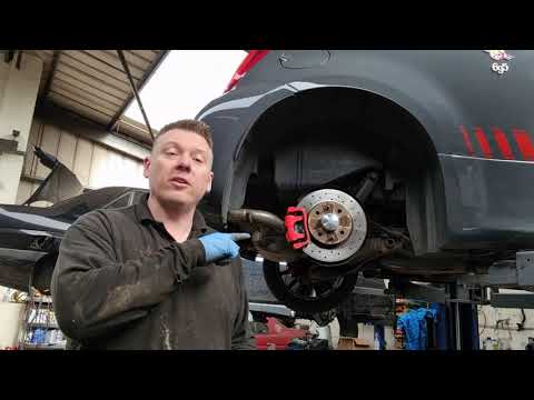 Abarth 595  Fiat 500 rear shock absorber change