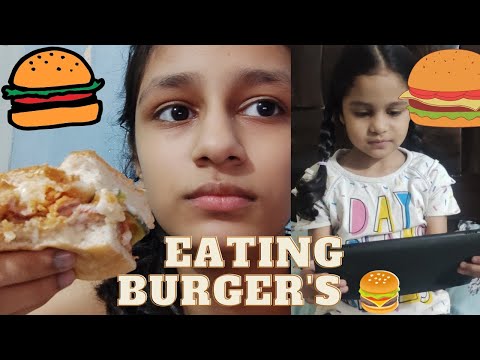eating 😋 burger 🤤🍔 vlog by Stacy and jonena