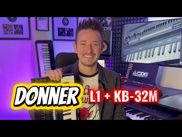 Vídeo relacionado con Donner ESSENTIAL L1 Sintetizador con Secuenciador de 64 Pasos, Sistema Modular Magnético S2C, Sintetizador Portátil con CV/GATE/SYNC I/O