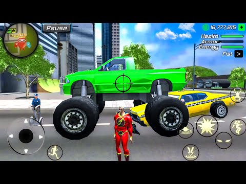 Amazing Powerhero New York Gangster City - Monster Bus at Vegas City - Android Gameplay