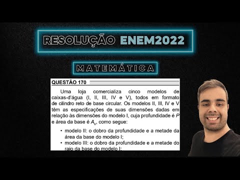 ENEM 2022 Uma loja comercializa cinco modelos de caixa d’água (I, II, III, IV e V), todos em formato