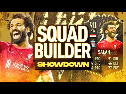 FIFA 22 - 90 MOHAMED SALAH SQUAD BUILDER SHOWDOWN VS @AJ3  - ULTIMATE TEAM