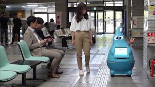 6月8日【びわ湖放送ニュース】草津市役所の新しい案内役　AIロボット「わっこ」実証実験始まる