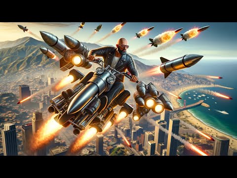 Ho messo i missili sulla moto volante in GTA Online E10