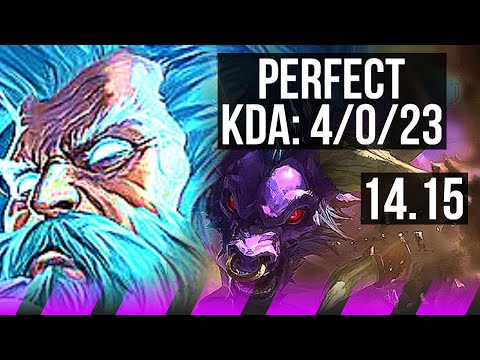 ZILEAN & Seraphine vs ALISTAR & Draven (SUP) | 4/0/23, 68% winrate | EUW Master | 14.15