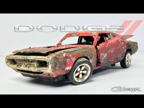 Restoration Abandoned Dodge charger 1970 model car #restoration