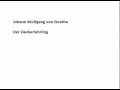 Johann Wolfgang von Goethe: Der Zauberlehrling ...