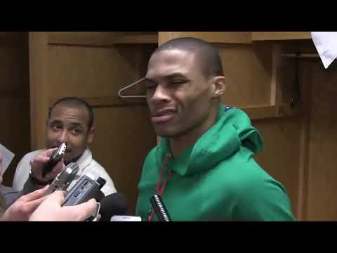 Russell Westbrook Funny Interview' What??? Bro what are you talking about man...'