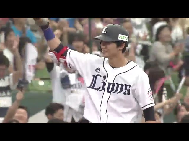 【6回裏】ライオンズ・金子侑 ファイターズ・大谷の速球たたいて勝ち越しタイムリー3ベース!! 2016/5/8 L-F