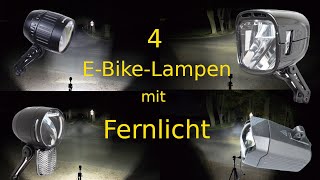 E-Bike-Lampen mit Fernlicht im Test: Herrmans Nordic Xtreme, B & M IQ-XS High Beam, IQ-XM, IQ-XL