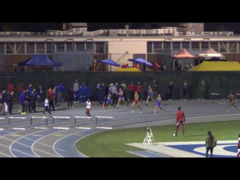 L Willingham & R Herman - VarG 300m Hurdles at CA Relays 3-17-17
