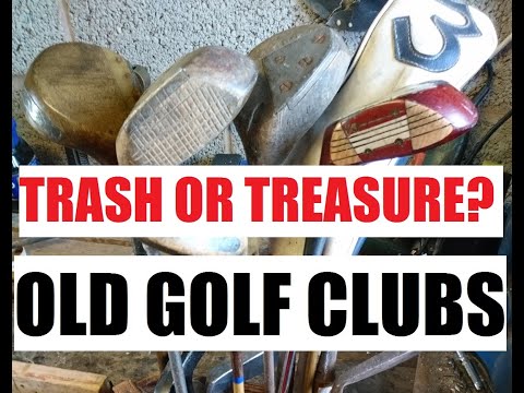 An old bag of golf clubs...but are they real antiques?