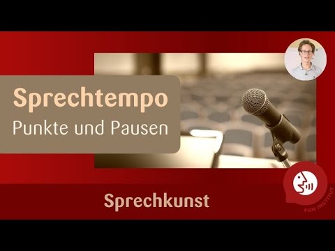 Sprechtraining - Punkte und Pausen
