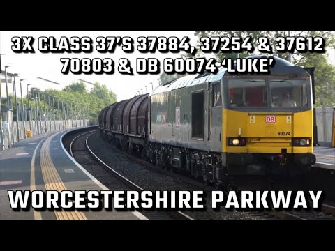 Three Tractors 37884, 37254 & 37612 On a Test Train to Bristol | Inc. DB 60074 & Colas 70803