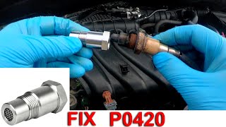 FIX for P0420 Error code , O2 sensor eliminator, adapter, spacer