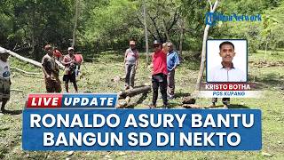 Ronaldo Asury bareng Warga Gotong Royong Bangun SD Nekto: Harapan Baru Pendidikan Anak Perbatasan