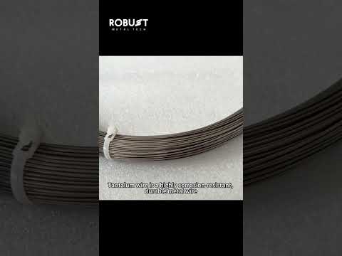 Tantalum Wire Supplier | High-Purity ASTM B365 Tantalum Wire for Electronics & Medical Use Video