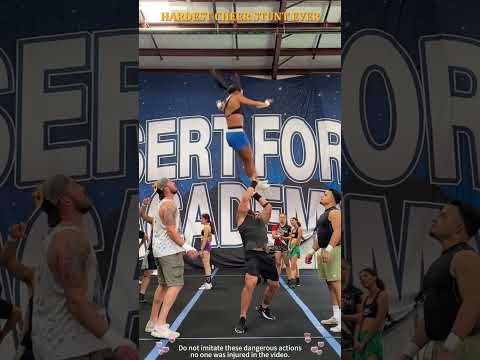 HARDEST CHEER STUNT EVER#cheer