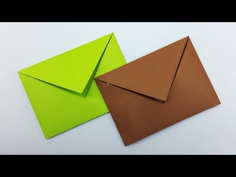 Paper Envelope easy making without Glue or Tape | DIY Crafts (Origami Envelope)