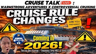 Cruise rules changes coming in 2026