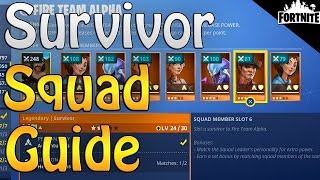 FORTNITE - Survivor Squad Guide (Best Mission To Farm Hero, Schematic And Survivor XP)