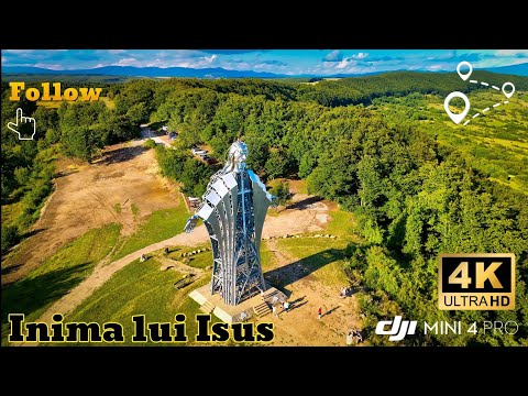 Statuia Inima lui Isus 4k Harghita / România