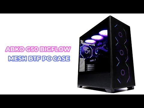 #협찬 ABKO G50 BIGFLOW MESH BTF PC CASE 앱코 빅플로우 메쉬 컴퓨터 케이스 강력한 쿨링 성능이 돋보이는 설계