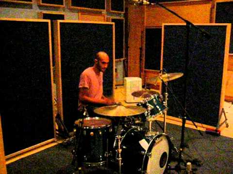 Alberto Roubert on Drums at Bell Labs Recording
