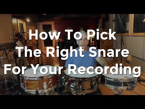 How To Pick The Right Snare For Your Recording