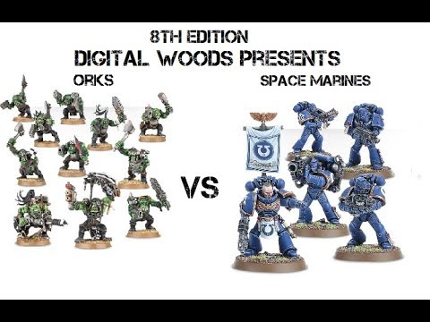 Crimson Fists Space Marines Vs Bad Moons Orks 1000 Point Battle Report
