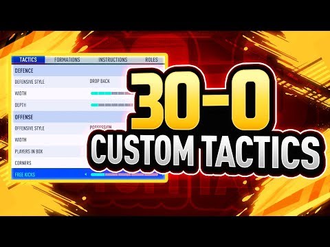 *NEW* 30-0 FUT CHAMPIONS CUSTOM TACTICS & PLAYER INSTRUCTIONS - FIFA 19 ULTIMATE TEAM