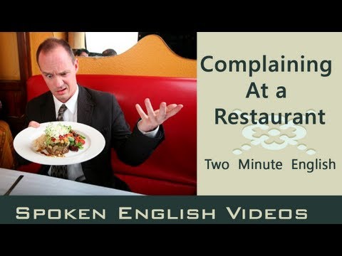 【英文會話】奧客飲食英文-餐廳抱怨篇　(Complaining at a Restaurant - Food English Conversation - English lesson about food)
