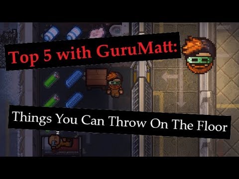 Top 5 Things You Can Throw On The Floor - The Escapists 2 - w/ GuruMatt