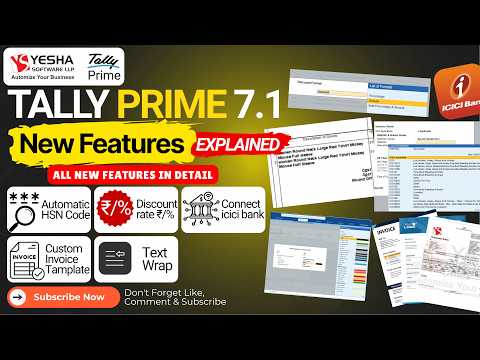 TallyPrime 7.1 New Features in Hindi | Latest Update Explained | GST & Invoice