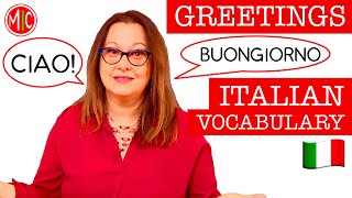 CIAO! How to greet people in Italian | LEARN ITALIAN VOCABULARY