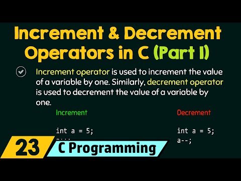 Increment and Decrement Operators in C Part 1