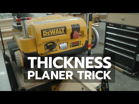 THICKNESS PLANER TRICK: A Simple, Powerful Woodworking Tip