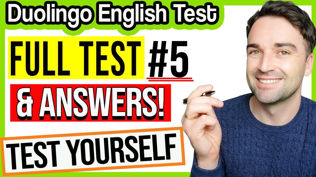 Duolingo English Test Practice - FULL TEST & ANSWERS #5