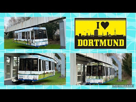 H-Bahn21 Dortmund Mitfahrt Linie 2 Campus Süd-Campus Nord und zurück Front und Heckansicht